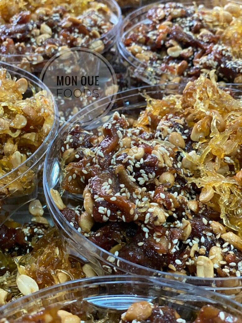 Mứt ngào Miền Tây 500g (Chuối ngào mix gừng sợi dẻo)