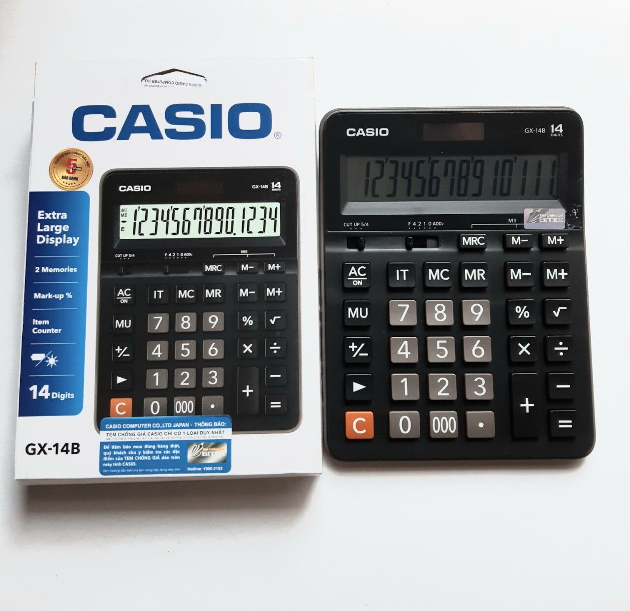 Máy tính Casio GX-14B Chính Hãng [14 số]