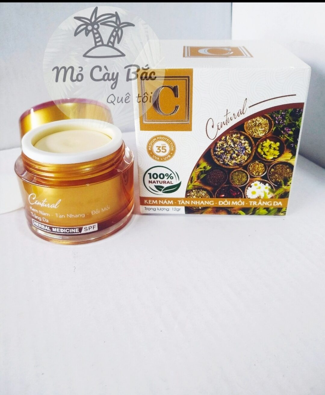 Kem thảo dược centural nám tàn nhang đồi mồi 12g