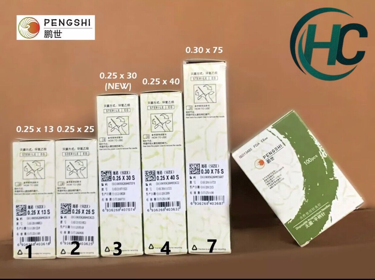 [CHÍNH HÃNG] Kim châm cứu vô trùng PENGSHI (100 kim)