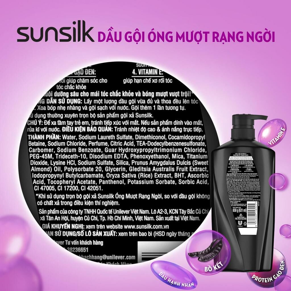 Dầu Gội Đầu Sunsilk chai 900g