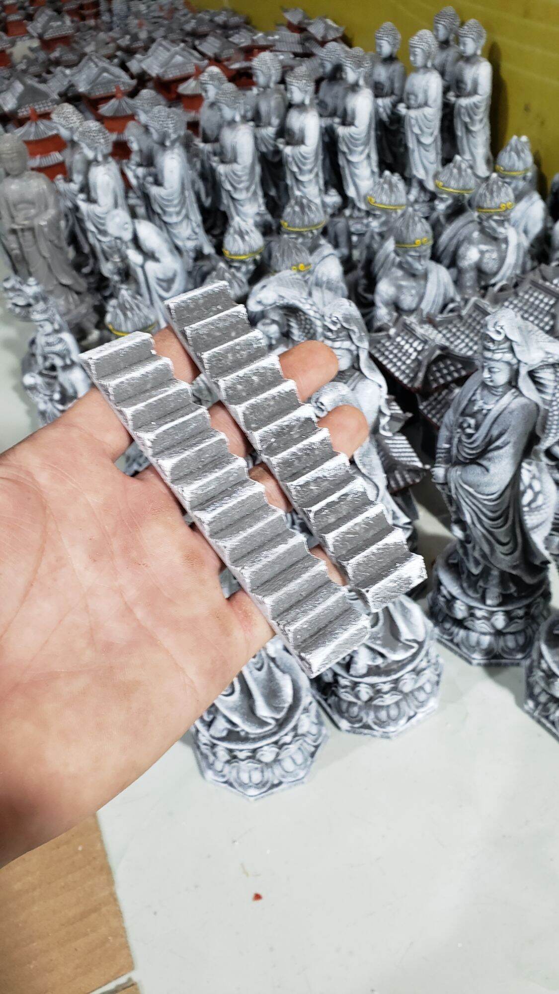 Phụ kiện trang trí tiểu cảnh, non bộ... bậc thang mini ( chất liệu bột đá cao cấp)