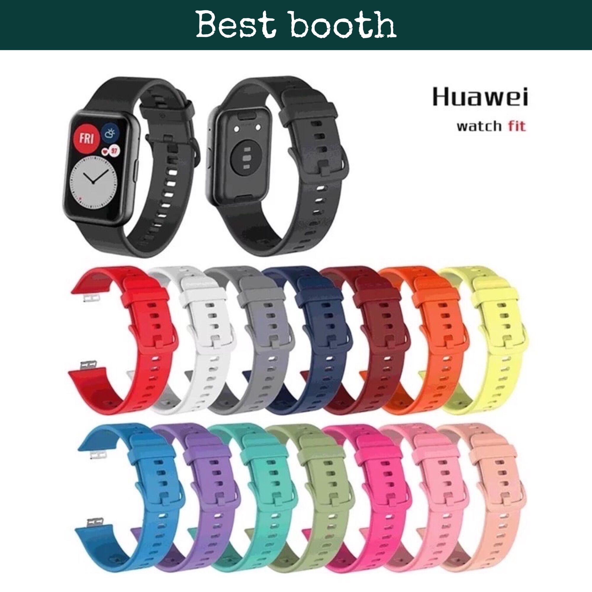 [HCM]Dây đeo silicone cho đồng hồ Huawei watch fit