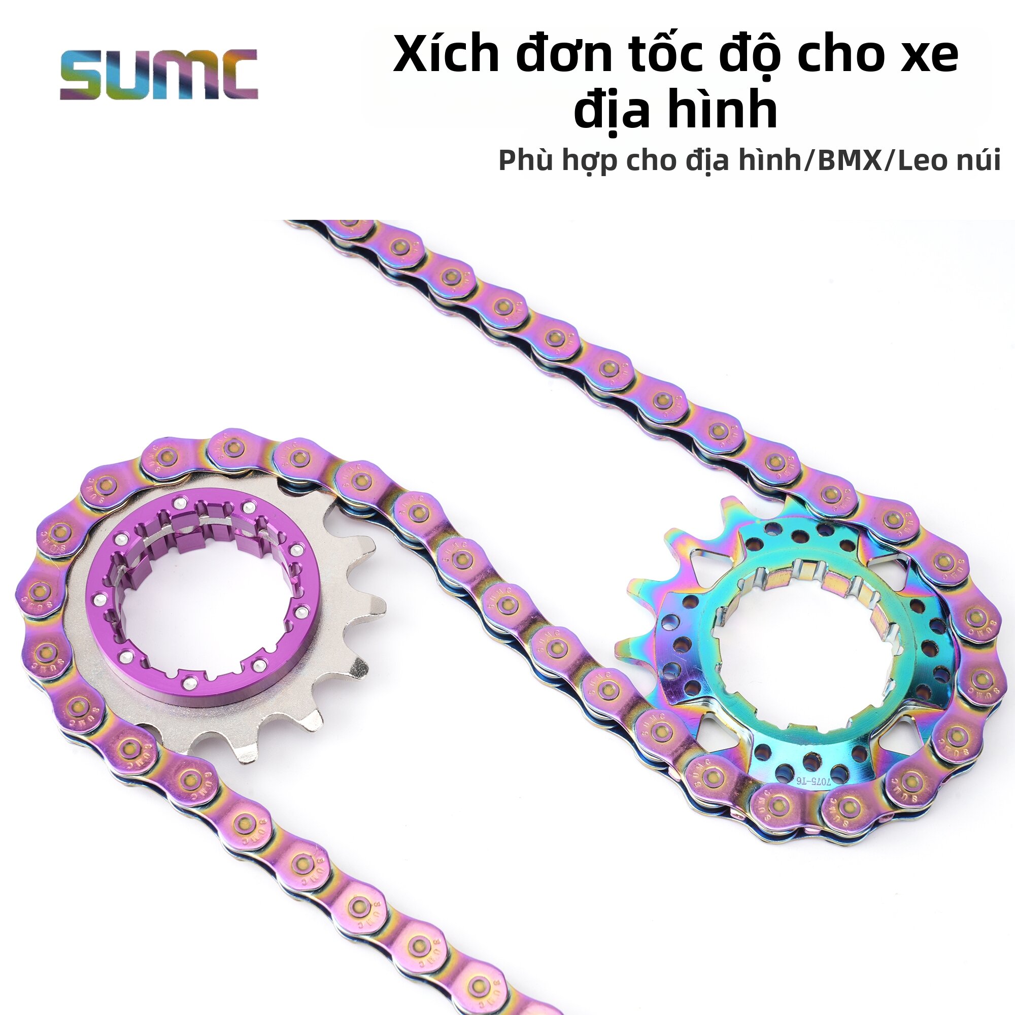 SUMC | Xích Tương Thích Với Đơn Tốc Độ Cho BMX Street Fixed Gear