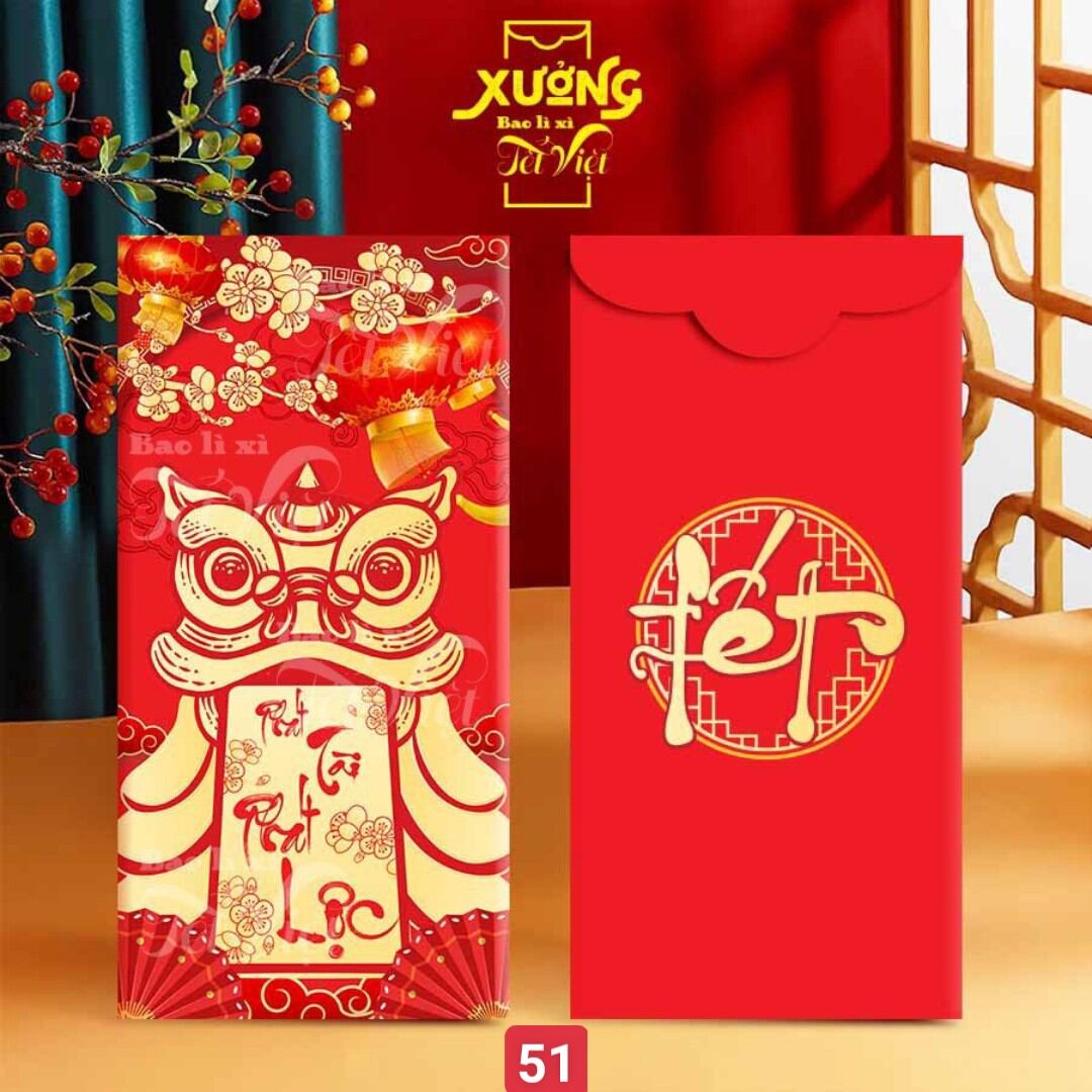 Túi 10 cái]lì xì đẹp tết 2024 cute dễ thương được chọn mẫu