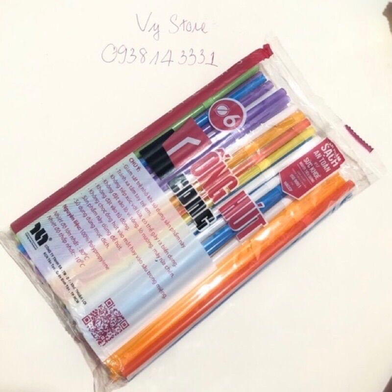 Ống hút Nghệ thuật xoắn_ 50 ống/bịch