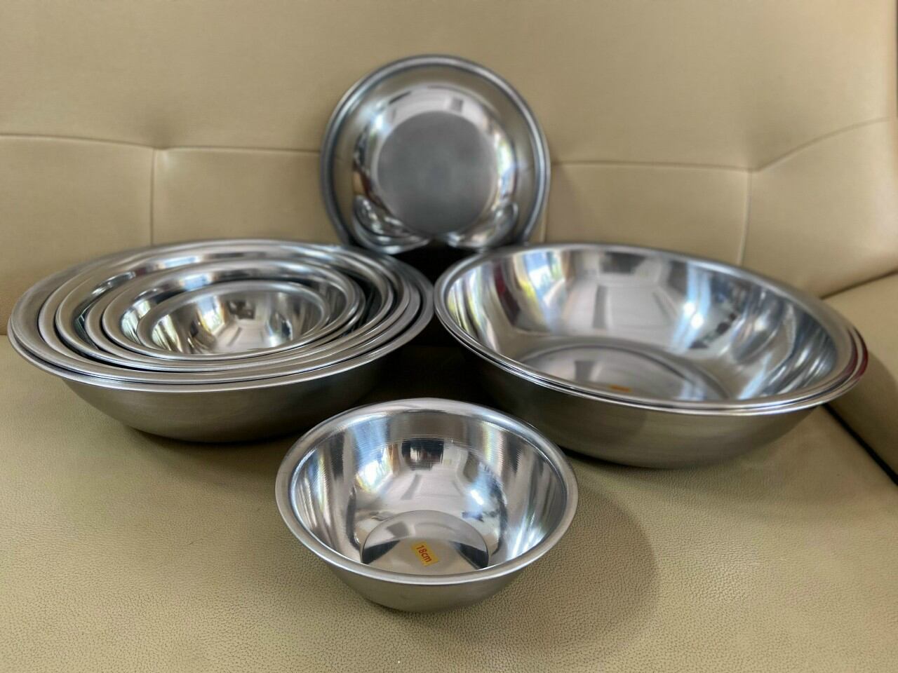 Thau inox không rỉ 14cm