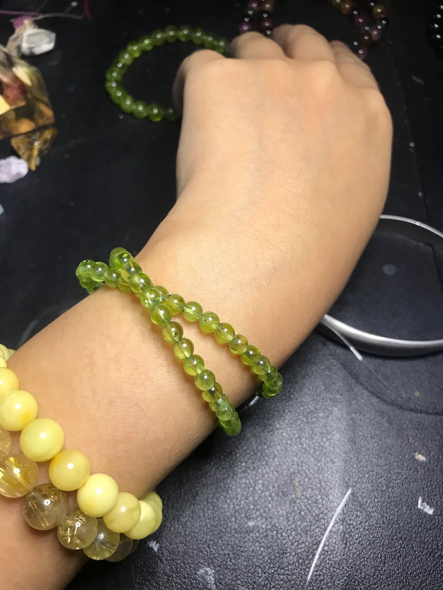 Vòng tay Peridot 3-4mm