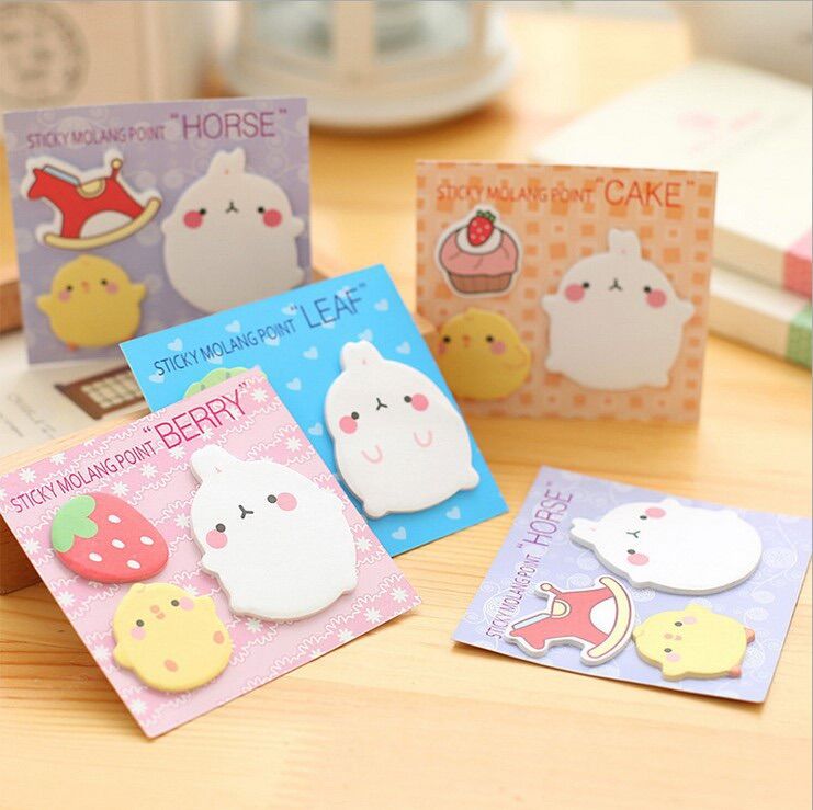 Tập giấy note molang siêu dễ thương
