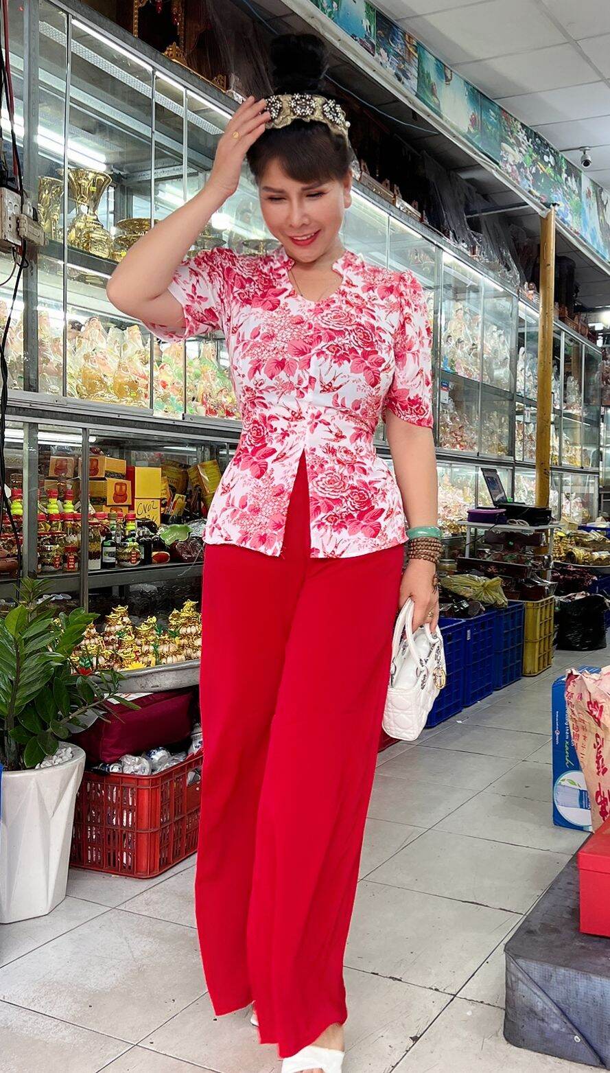 🌞Big Size 57kg-80kg🌞 Áo Lẻ Hoặc Nguyên Bộ Bà Ba Đi Chùa