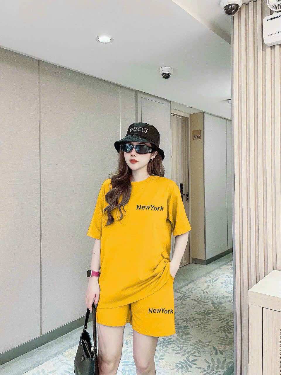 SÉT SHORT COTTON THÊU LO GO CAO CẤP