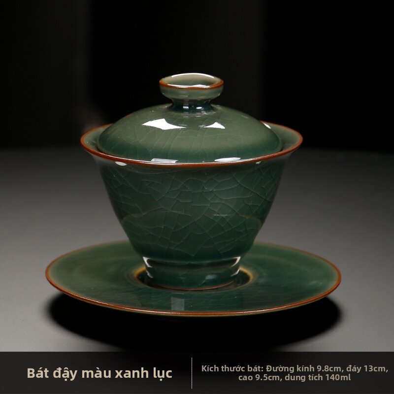 Single Large Heat Resistant Retro Chinese Ceramic Tea Cup - 2