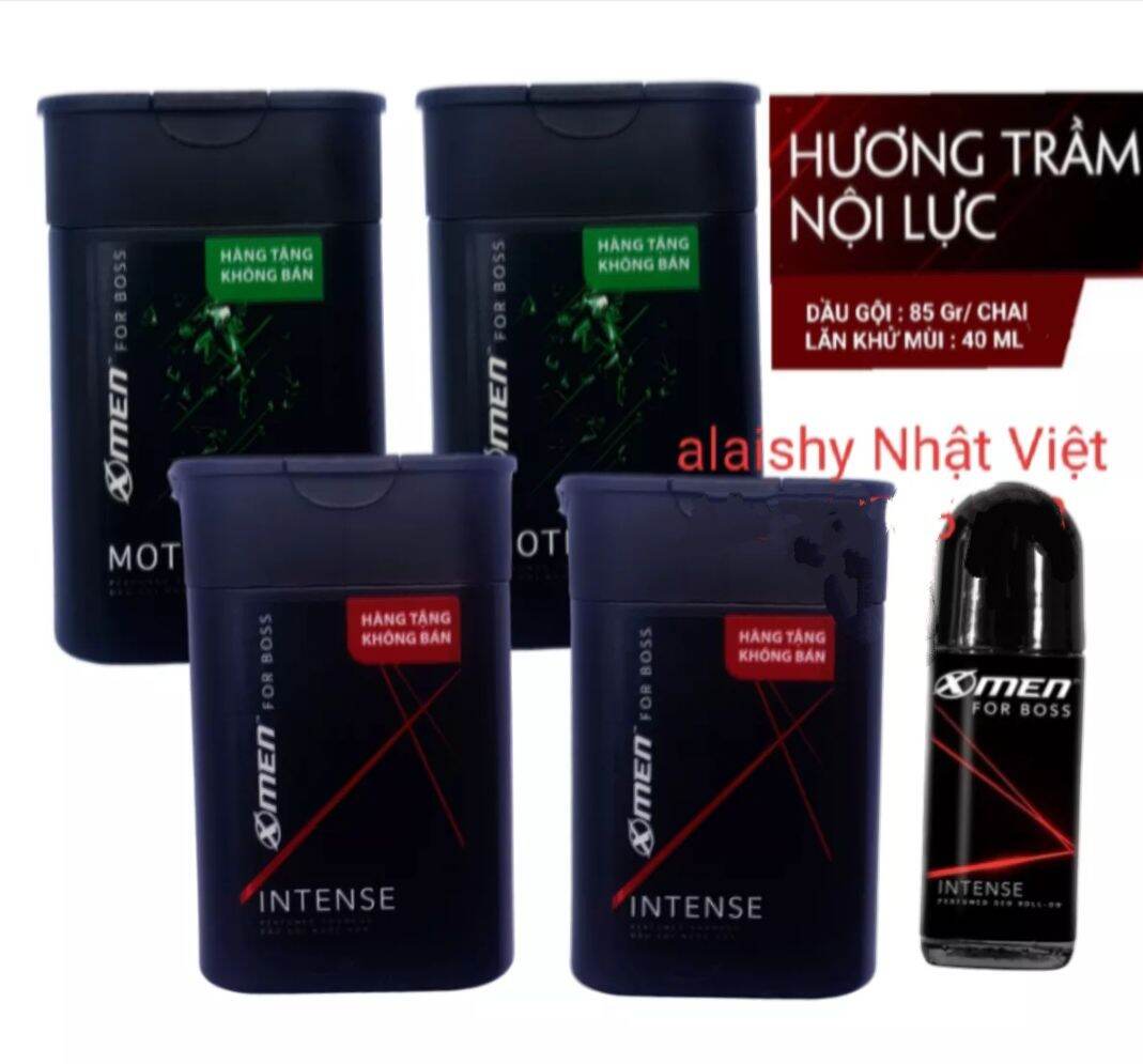 (Combo 5) 4 Chai Dầu Gội Xmen Forboss + Lăn Khử Mùi Xmen Forboss - Dầu Gội Xmen For Boss