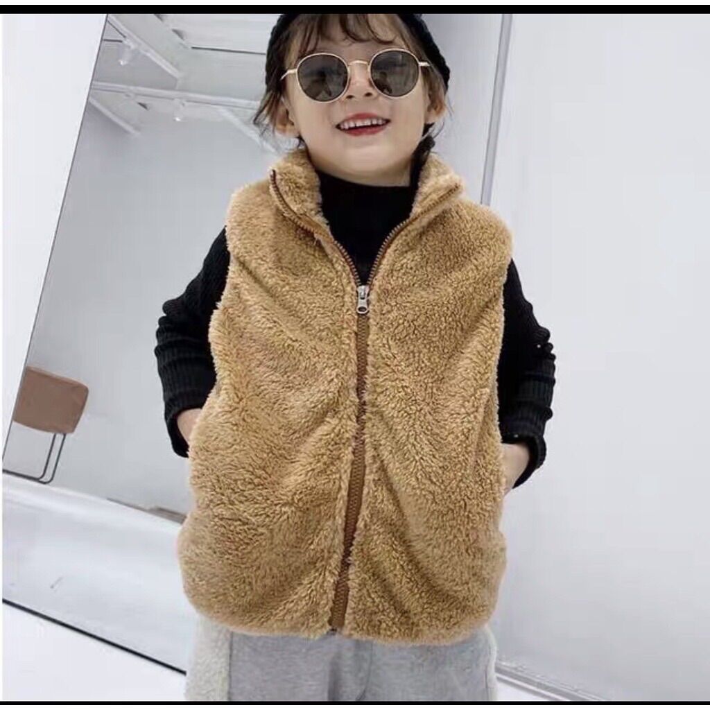 Áo gile lông cừu cho bé 8-20kg