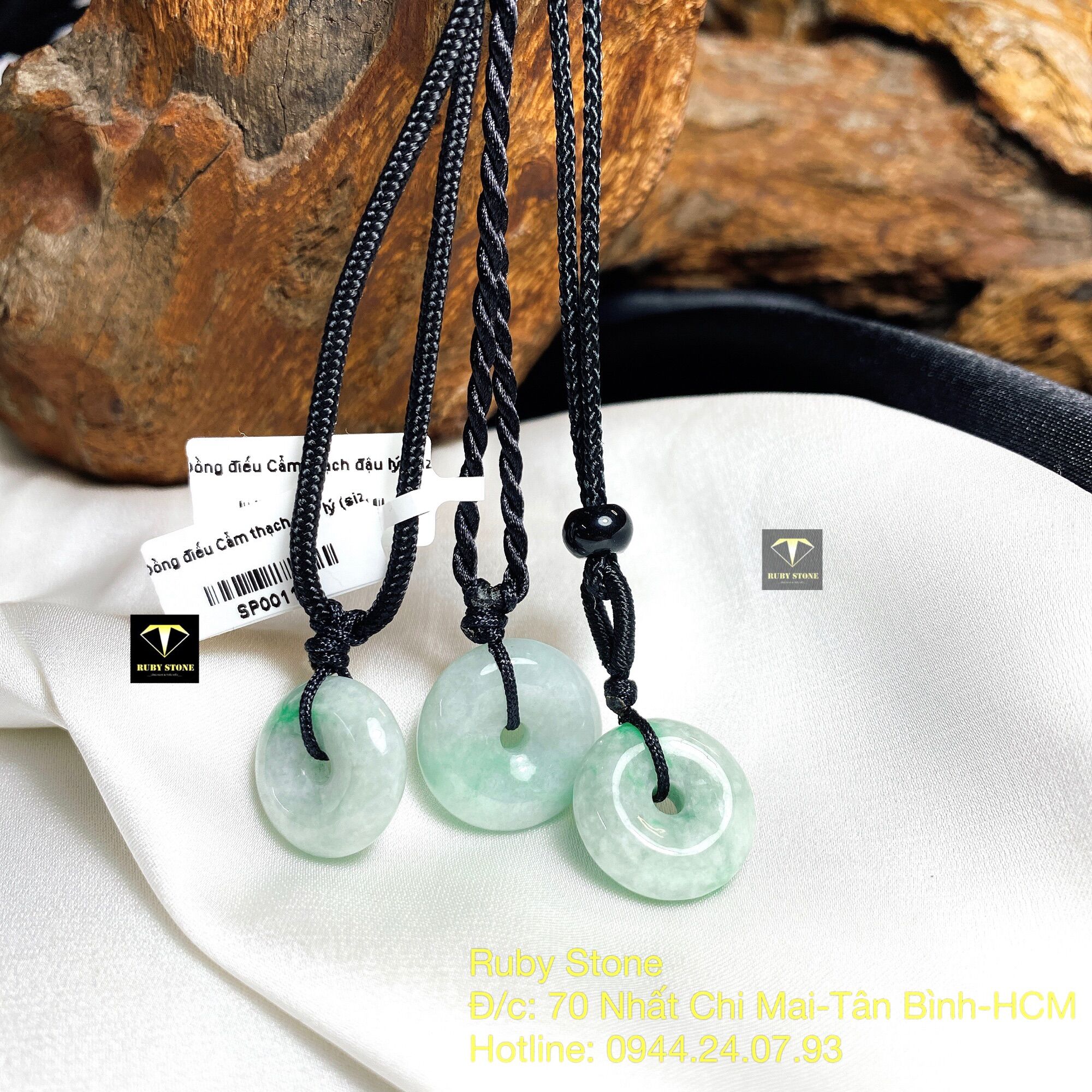 Đồng điếu Ngọc Cẩm Thạch bình an cho bé