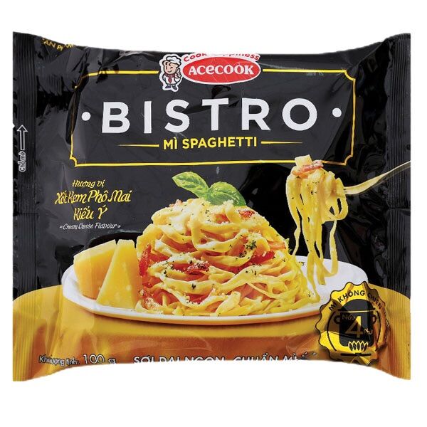 Mì spaghetti bistro xốt kem phô mai kiểu ý gói 100g