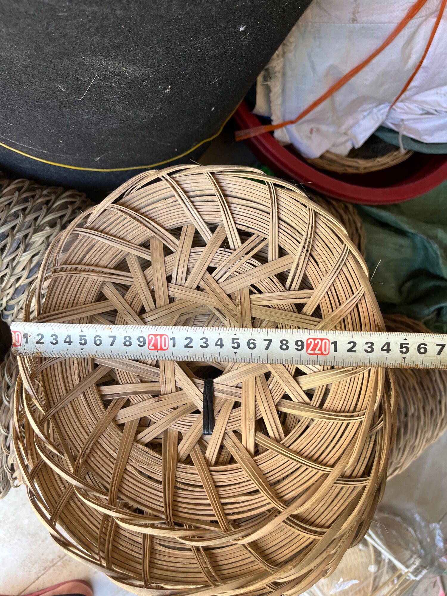 Rế Tre Lót Nồi , Trang trí .