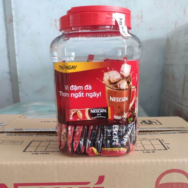 HỦ 50 GÓI NESTCAFE CAFE SỮA HÒA TAN
