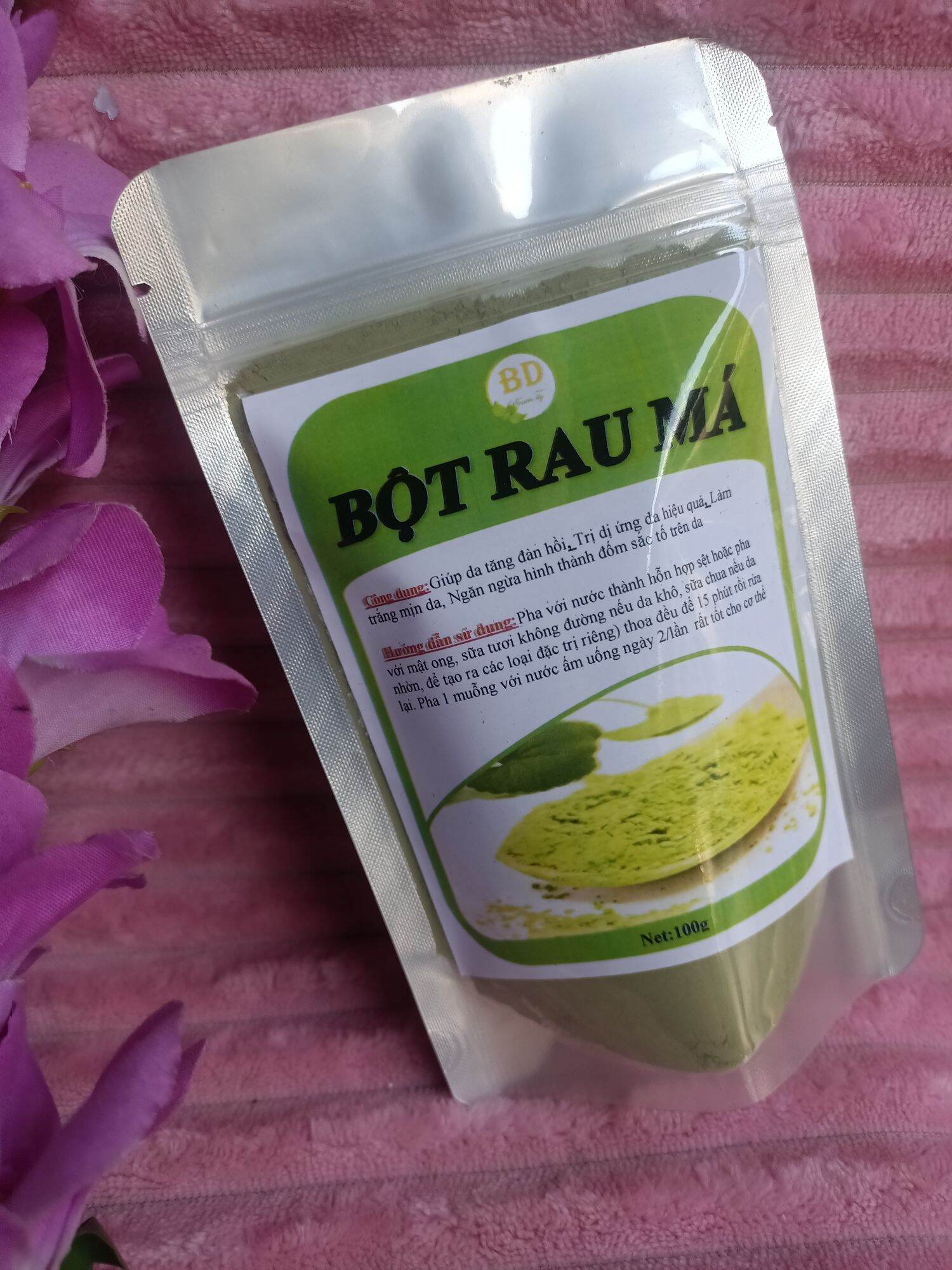 Bột rau má sấy lạnh nguyên chất