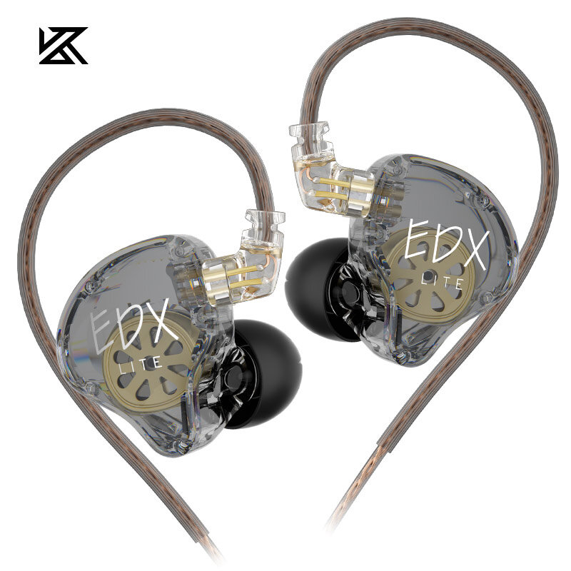 Ban đầu kz edx lite iem màn hình tai nghe hifi âm nhạc bass nặng trong tai tai tai nghe có dây thể thao chơi game tiếng ồn hủy bỏ tai nghe