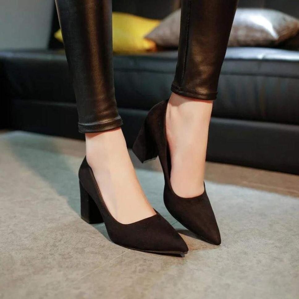 Giày cao gót 5p da mềm
