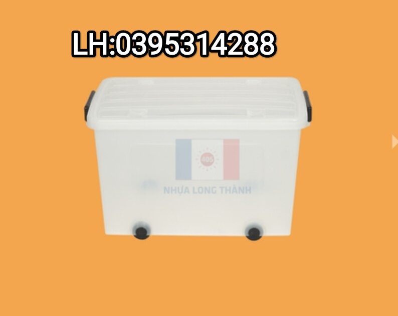 Thùng nhựa trong 65 lít cao cấp