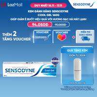 Kem đánh răng SENSODYNE Cool Gel 160g giúp giảm ê buốt hiệu quả với hương bạc hà mát lạnh