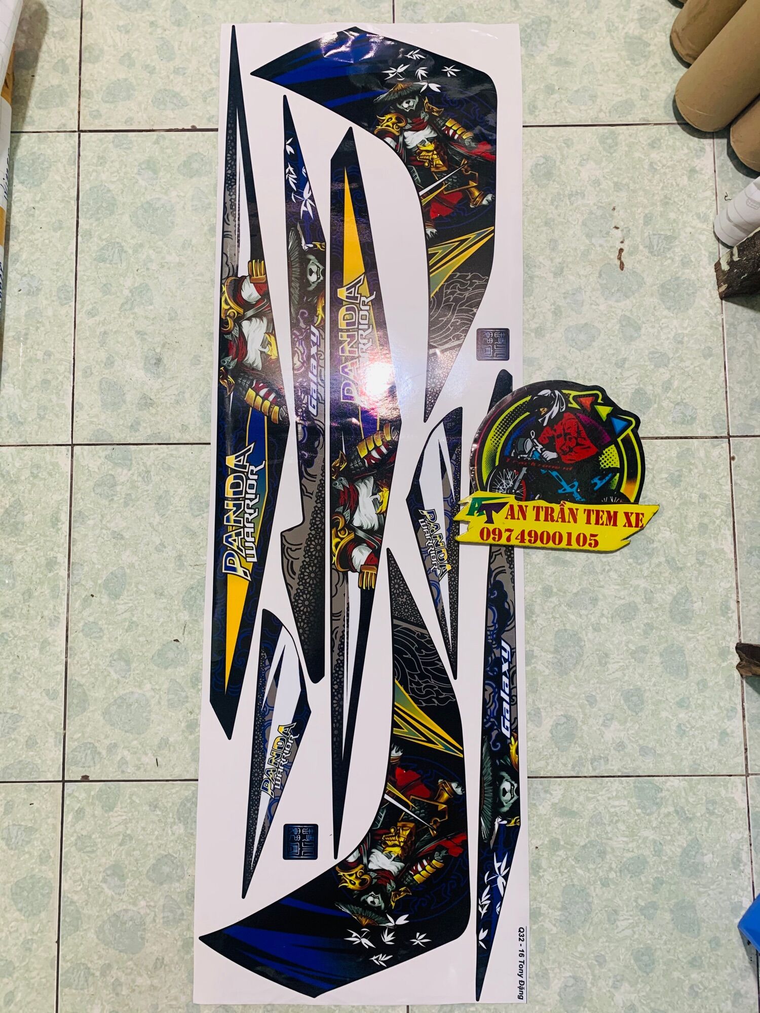 [HCM]Tem rời sym galaxy mẫu panda in decal 3 lớp bóng hoặc nhám cao cấp không bay màu