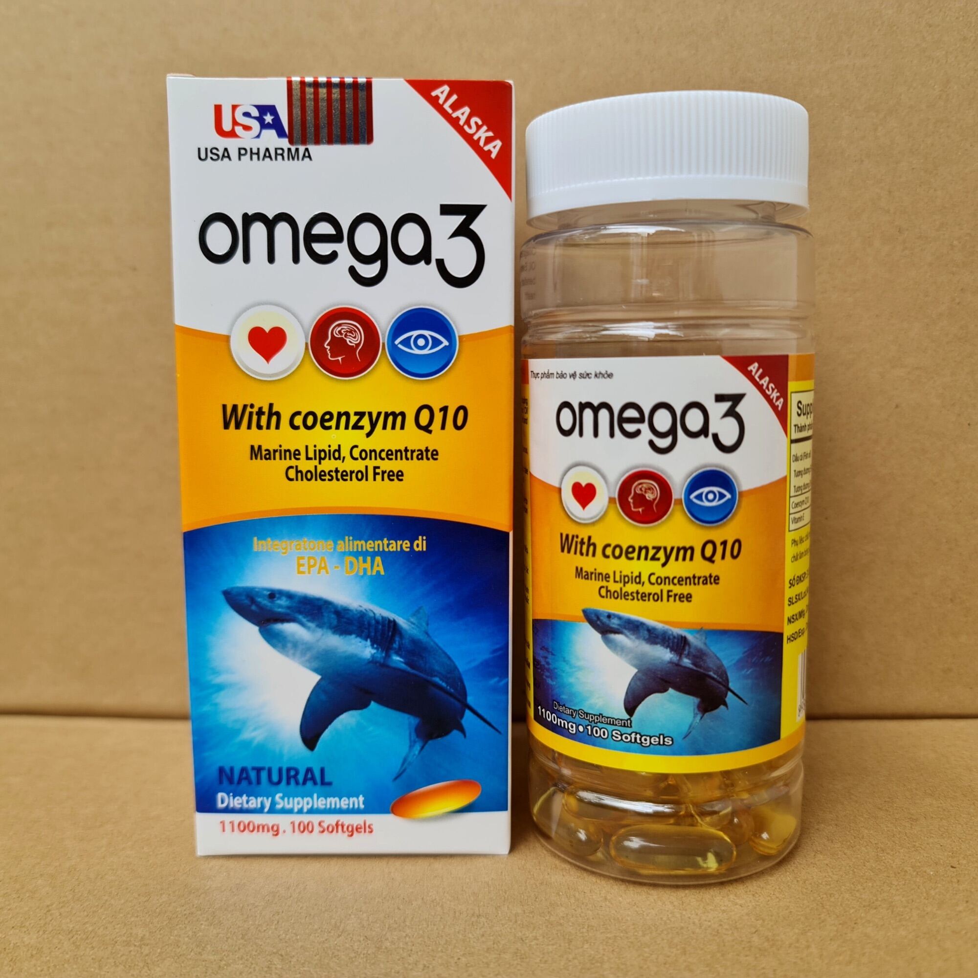 [Hcm]Viên Uống Dầu Cá Alaska Omega 3 Tốt Cho Mắt - 100 Viên