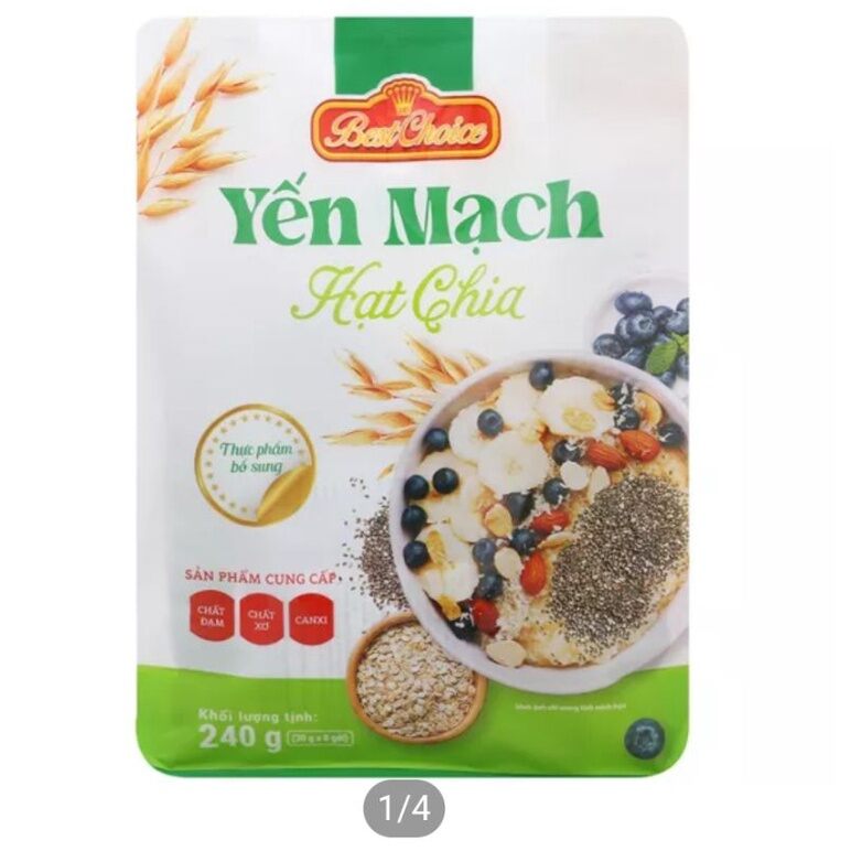 [Date Mới] Yến mạch hạt chia Best Choice gói 240g