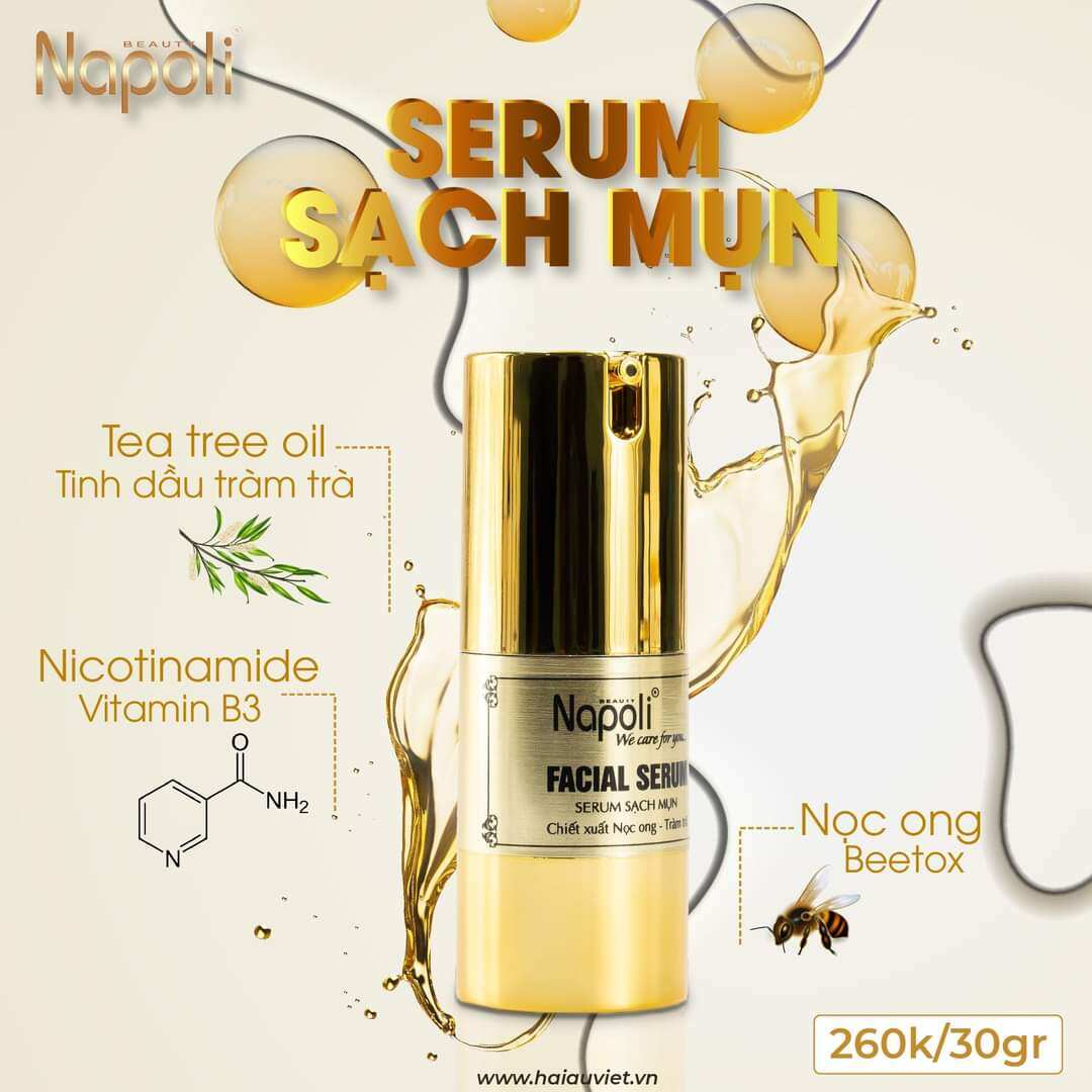 Serum sạch mụn Napoli-Ngăn ngừa mụn cho da mềm mịn