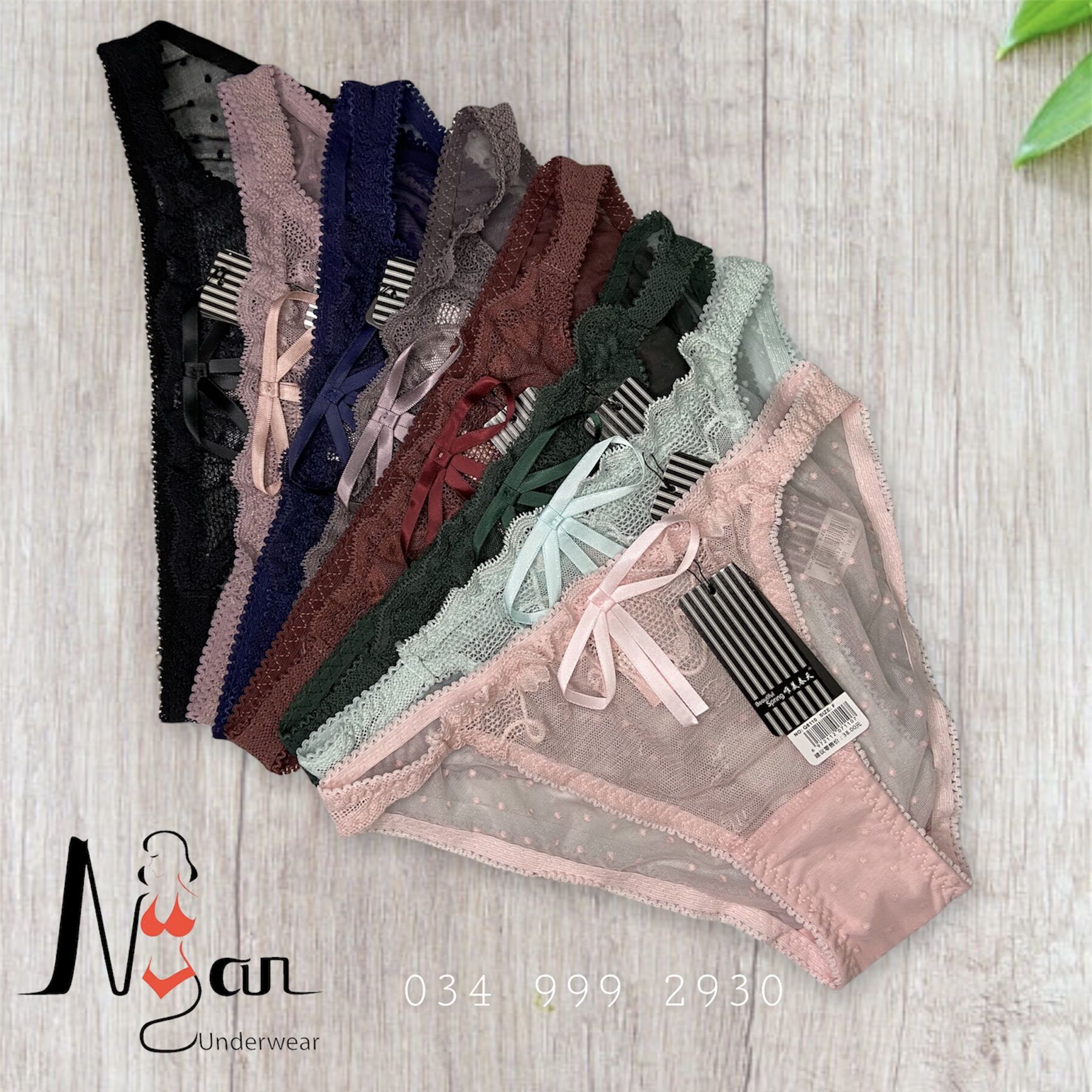 Quần lót nữ chất ren lưới lên from đẹp, ôm nữa mông