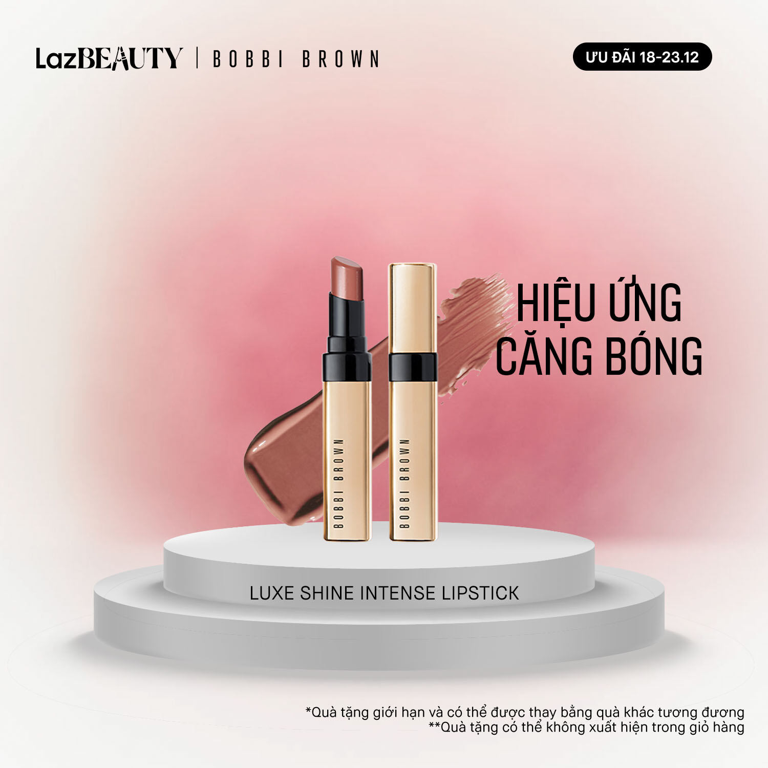   ƯU ĐÃI 18-23.12  Bobbi Brown Luxe Shine Intense Lipstick | Son bóng dạng thỏi với độ dưỡng cao và màu đậm nét 