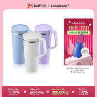 Bình giữ nhiệt Lock&Lock Daily Handle Tumbler 600ml sơn tĩnh điện nắp trượt tích hợp tay cầm LHC4330