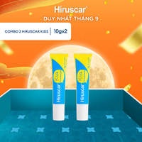 Bộ 2 Gel cải thiện sẹo và vết thâm ngứa trẻ em Hiruscar Kids 10g