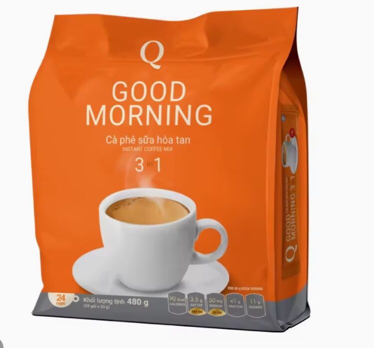 Cafe sữa good morning trần quang 24 gói *20gr