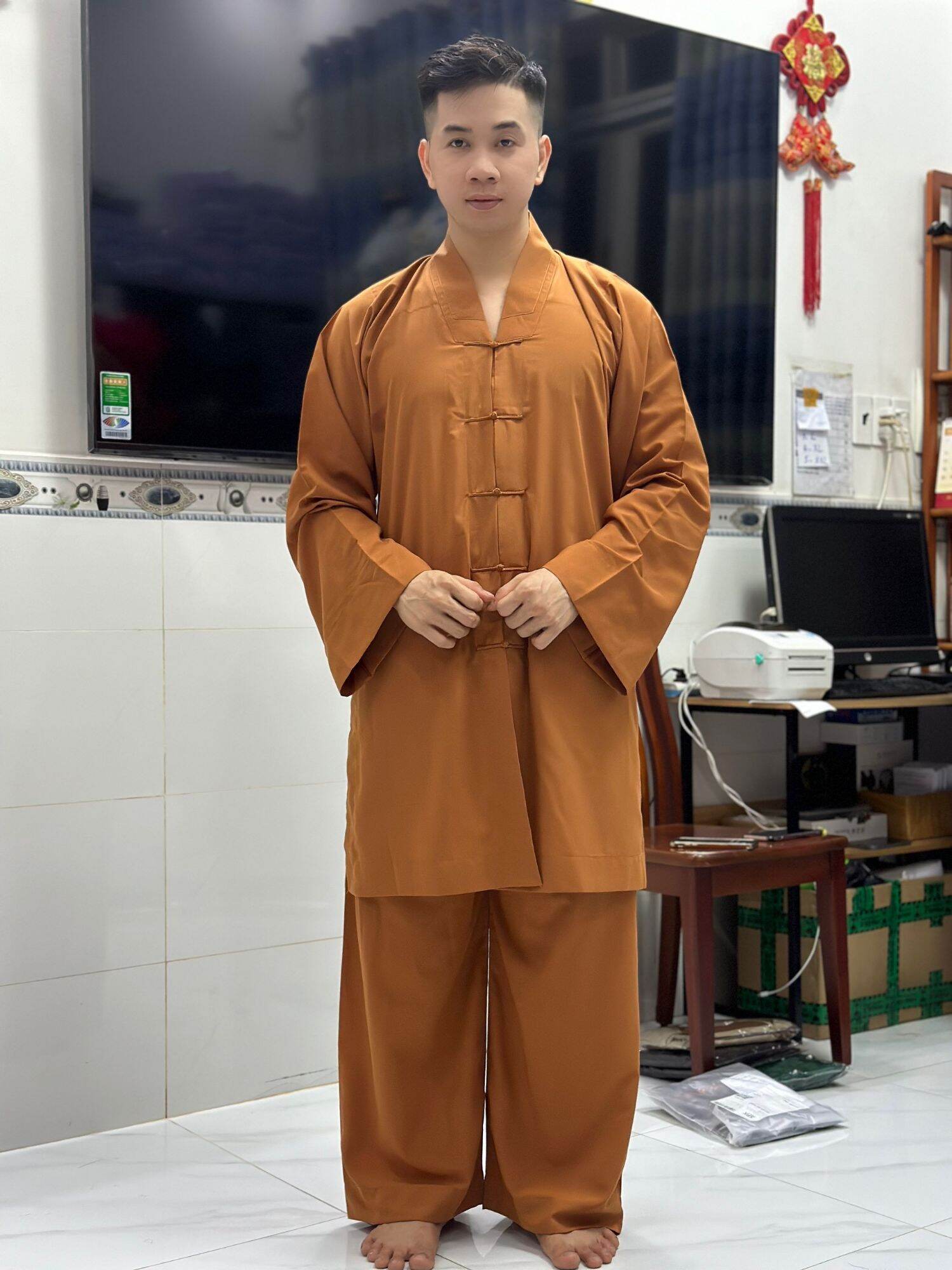 Bộ la hán thầy vải kate cao cấp