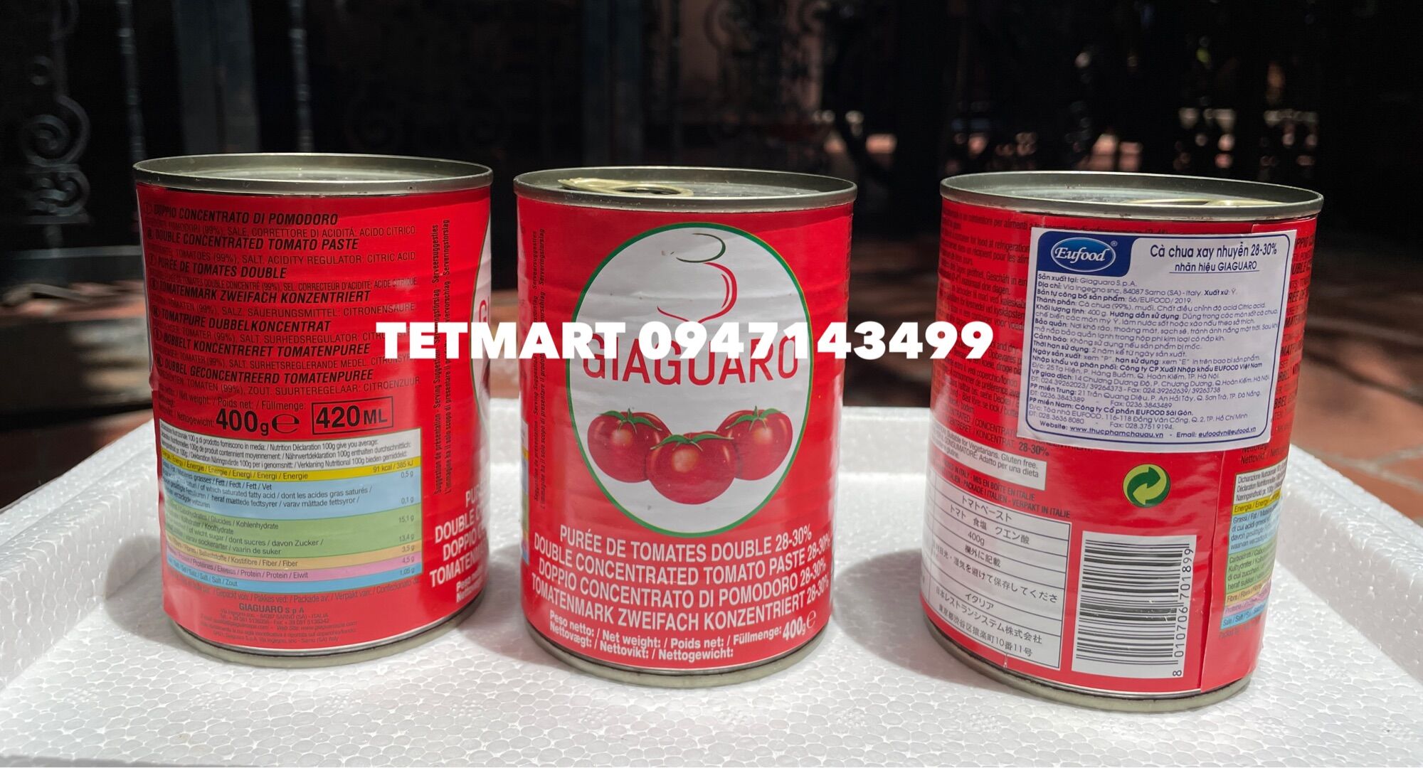 Cà chua xay Giaguaro 400g Tomato Paste