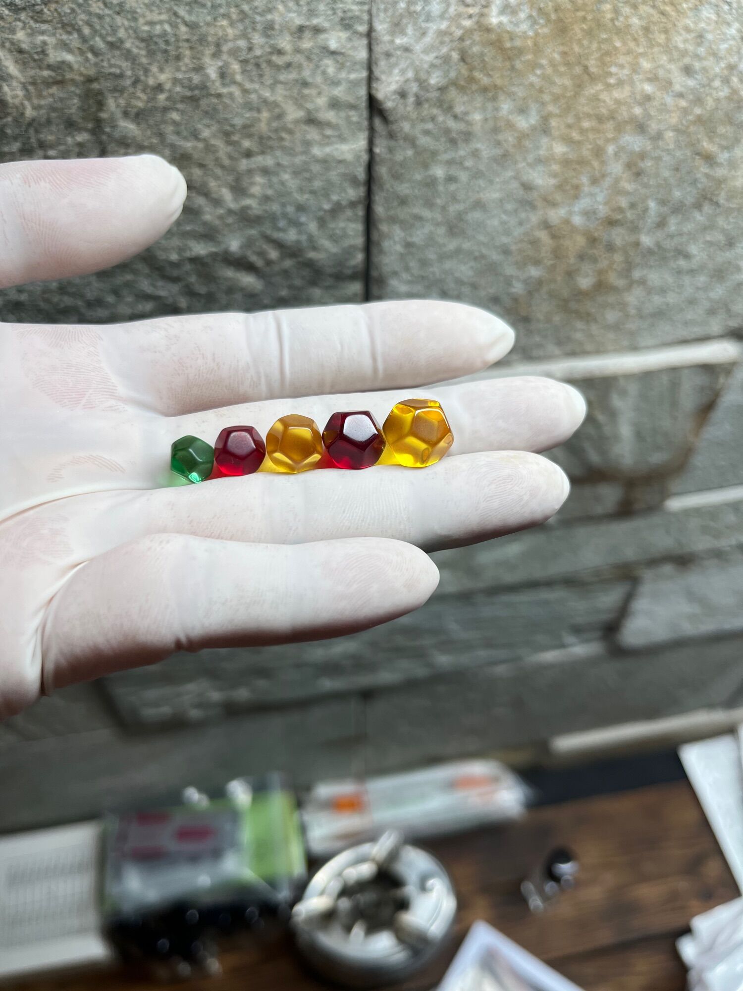 1 viên bi hạt lựu nhiều Size