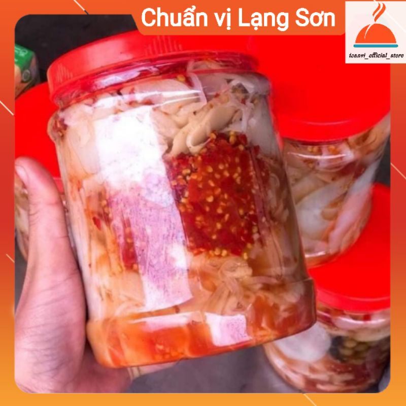 Măng Ớt Mác Mật Lạng Sơn (đặc sản) lọ 1,5kg ( Măng ngâm cay)