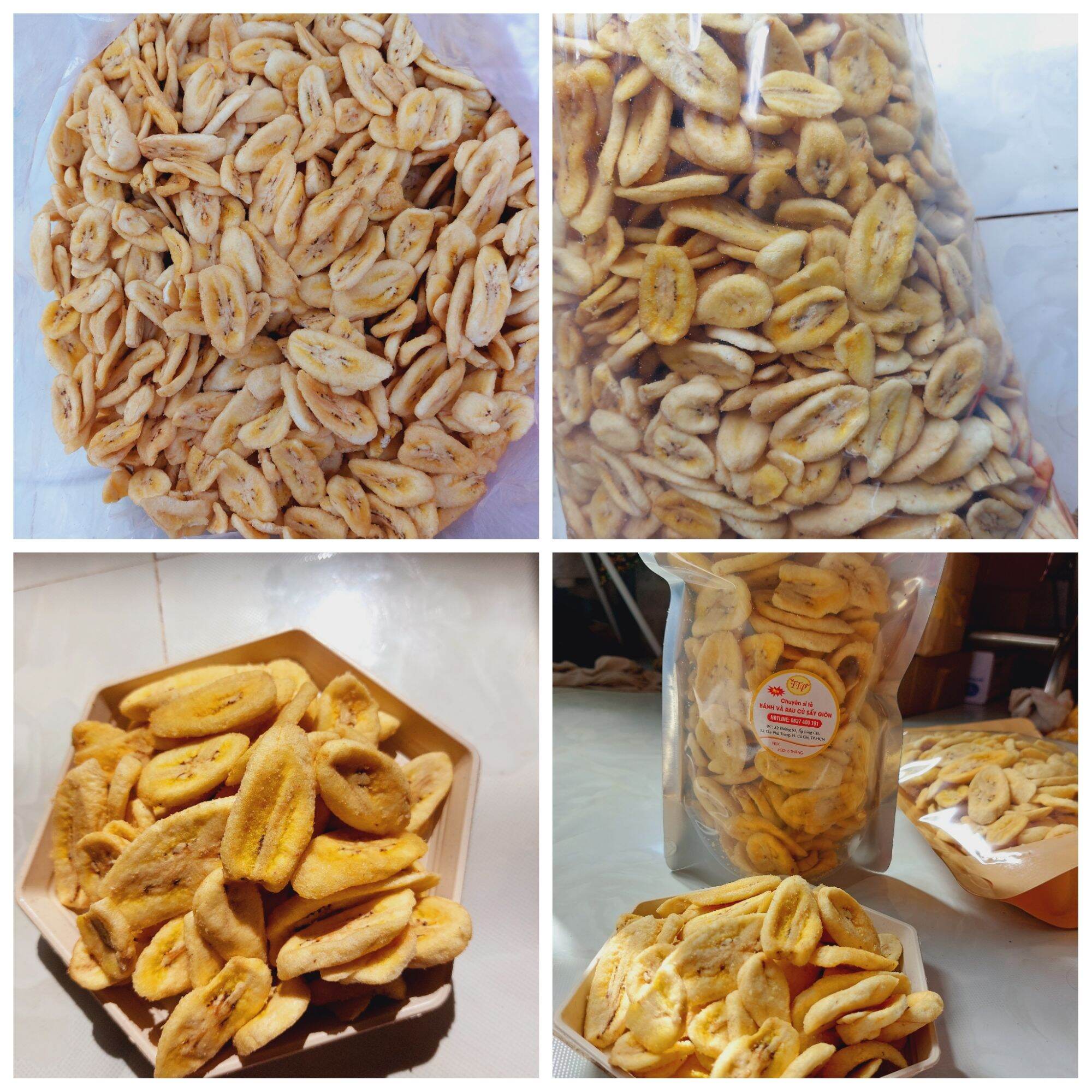 chuối sấy giòn đà lạt hiệu TTP. 150GR CHỈ 20k