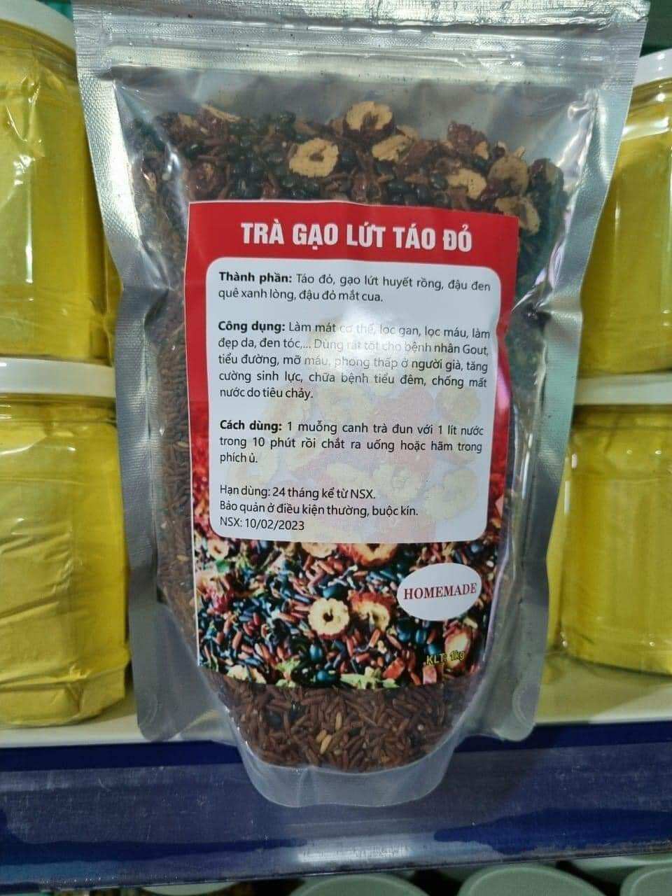 Trà Gạo Lứt Táo Đỏ _ 1kg( gạo lứt.táo đỏ.đậu đen)