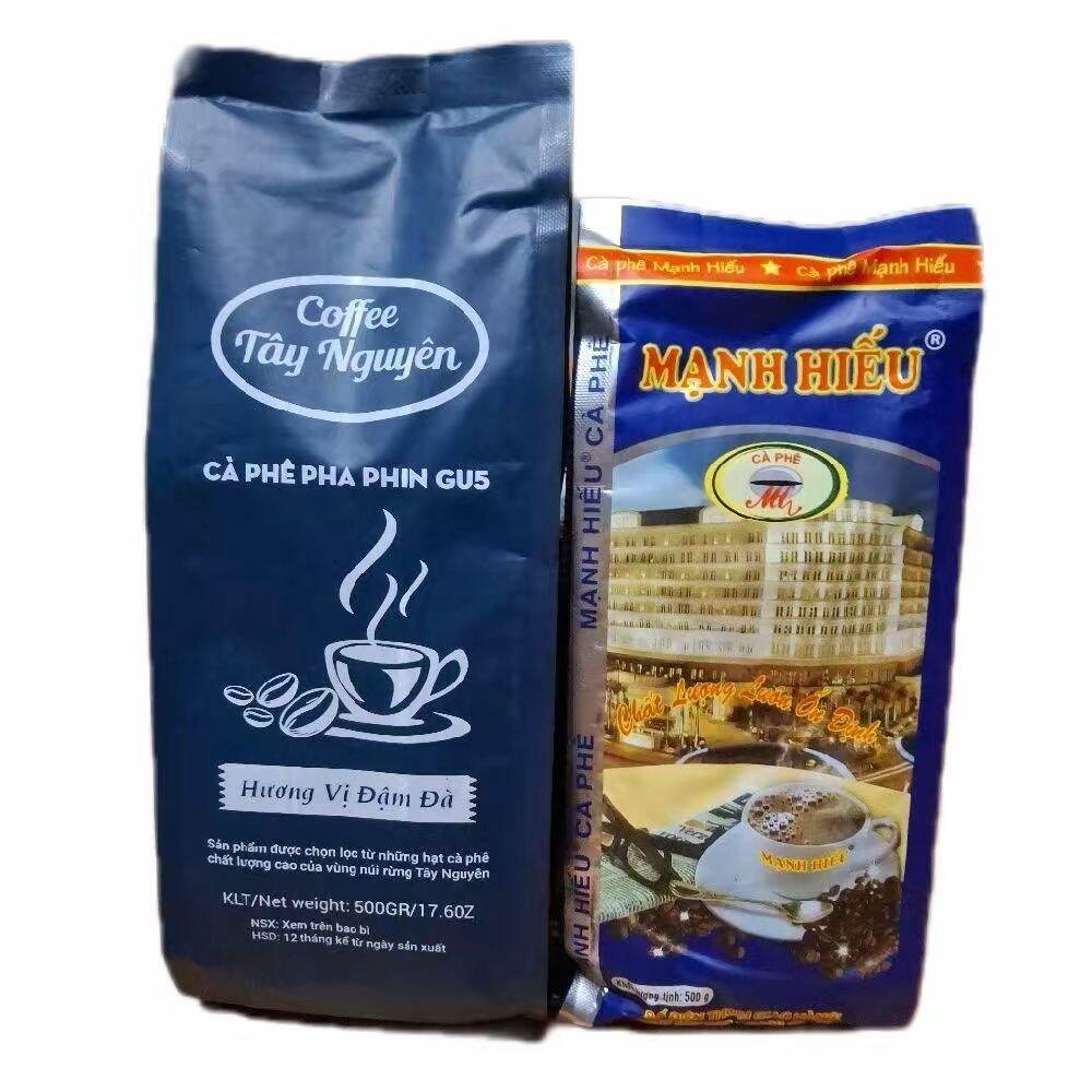 combo cà phê pha phim mạnh hiếu +cafe tây nguyên gu5 gói 500g mix trộn đặc biệt chuẩn gu đậm thơm sánh béo hậu thơm ngon từ cà phê hạt nguyên chất thơm ngon hảo hạng