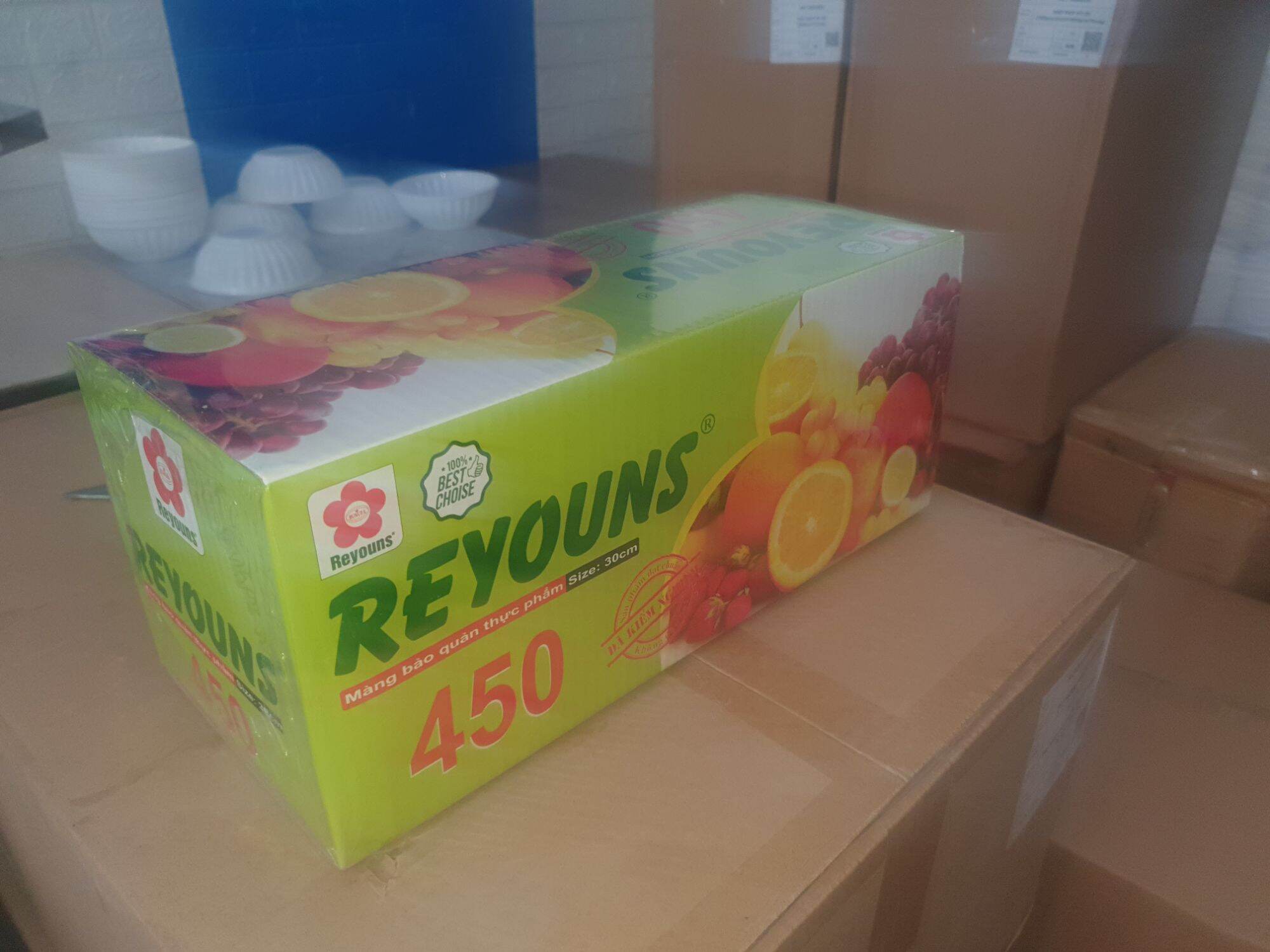 Màng bọc thực phẩm 30cm x 450 và 30x 250 REYOUNS hoặc KINGWRAP