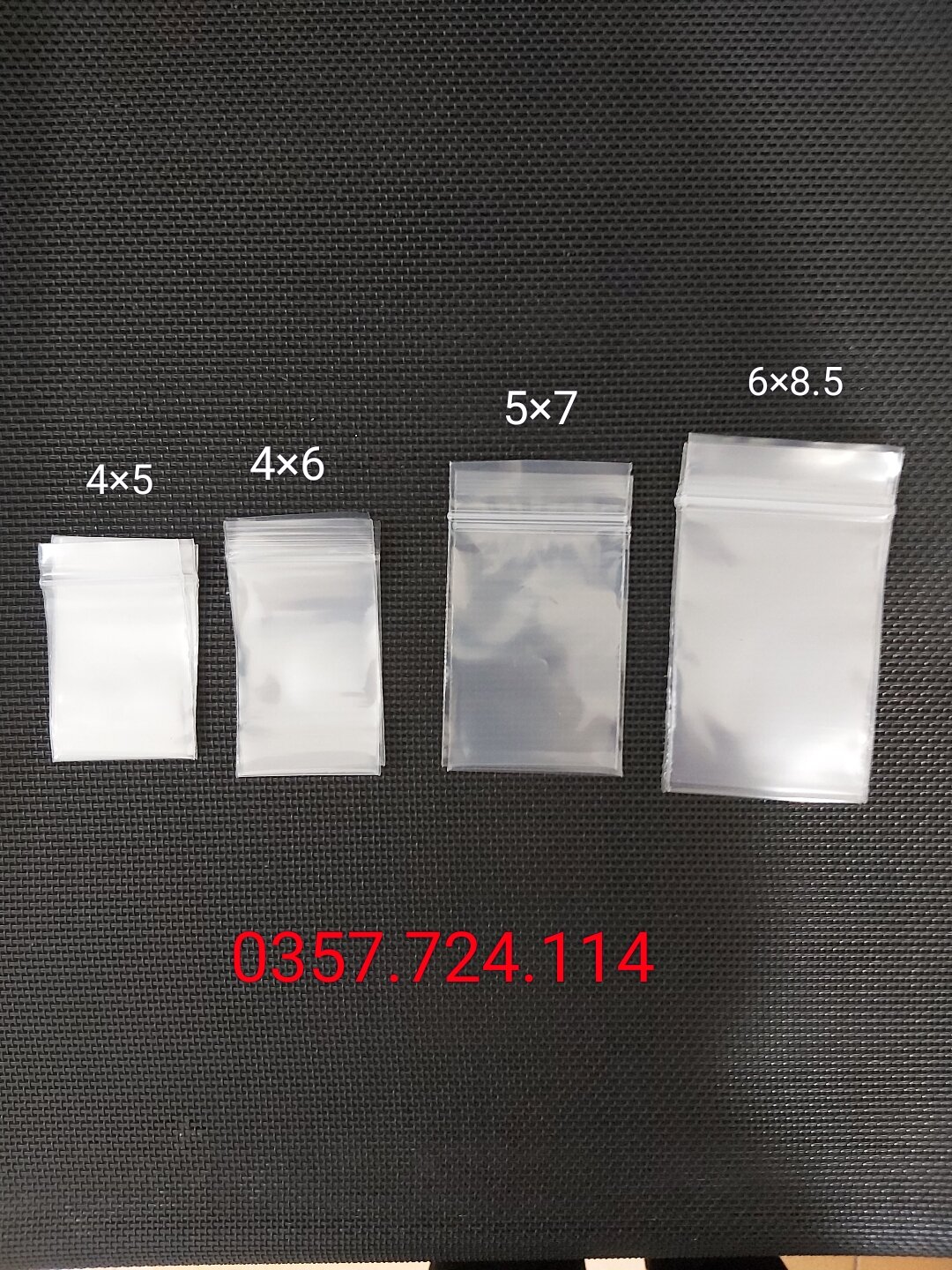 100 c túi zip mini đựng trang sức đá quý,viền trắng