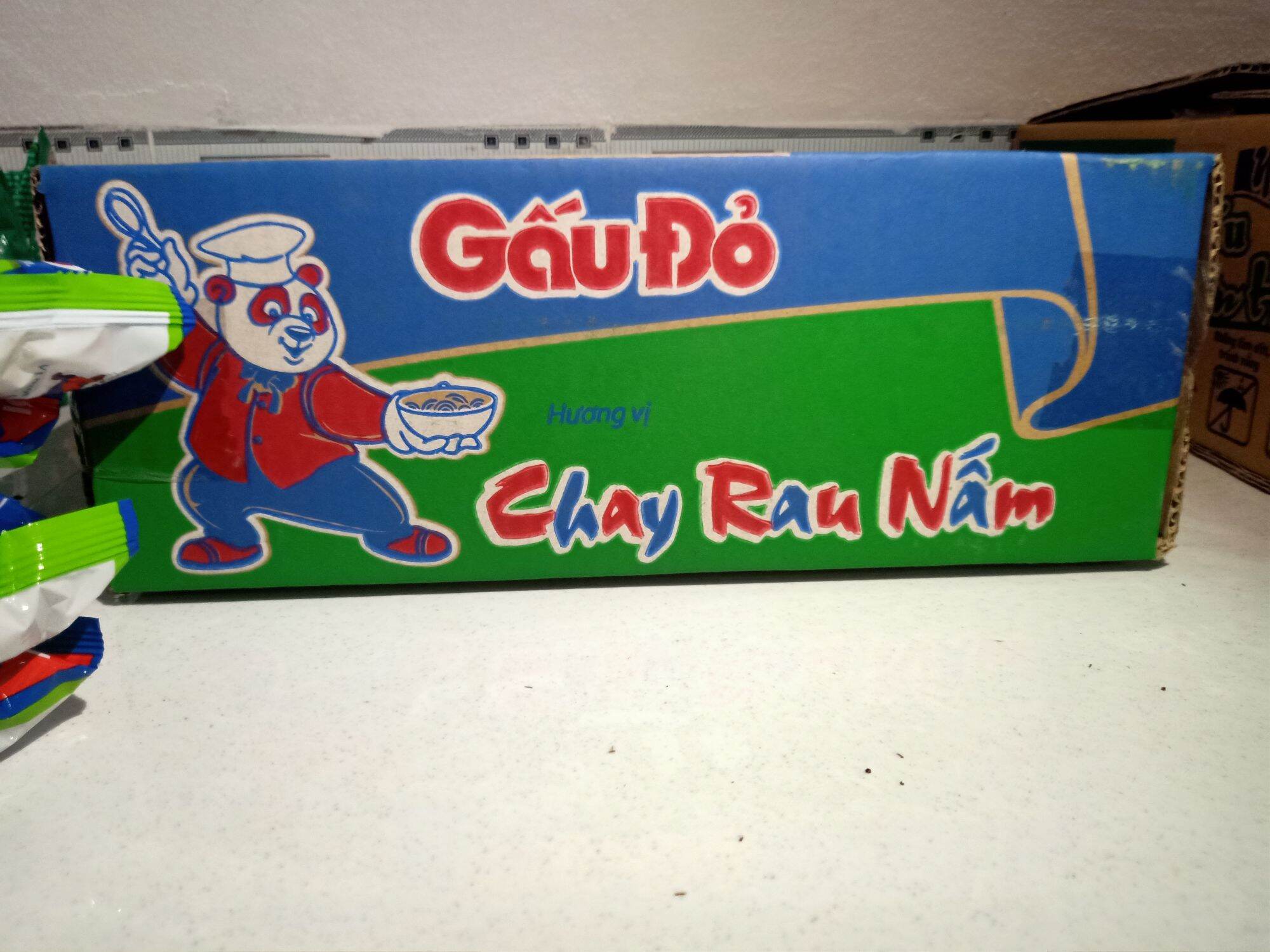 Mì gấu đỏ Chay rau nấm 30g/thùng