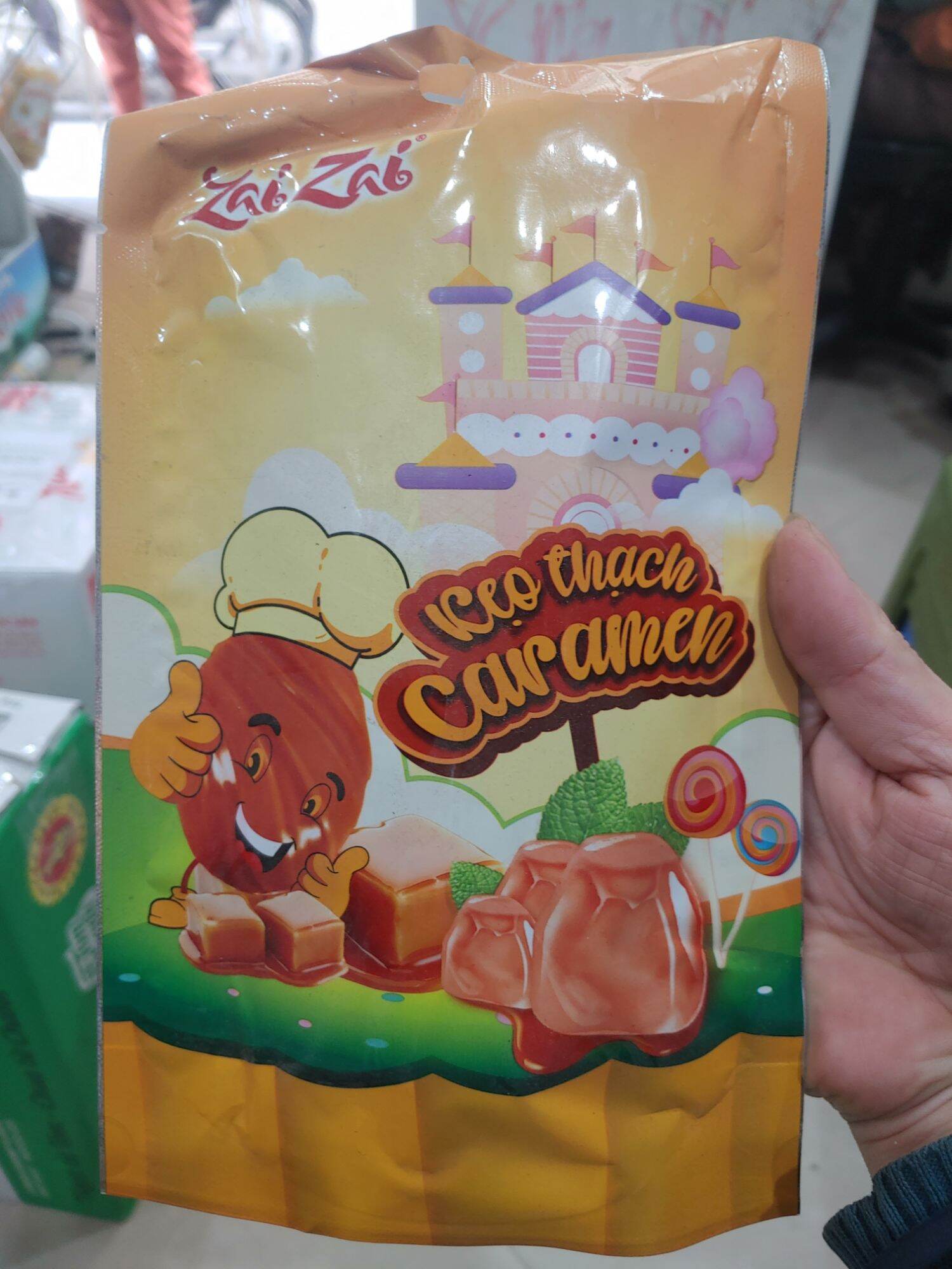 Thạch zai zai trà sữa trân châu/caramen