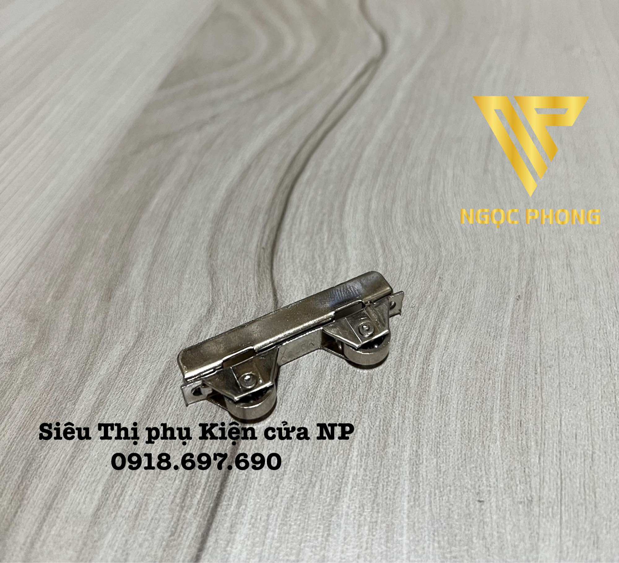 [ 5 cái ] Bánh xe đôi tủ kính lùa 3-5mm