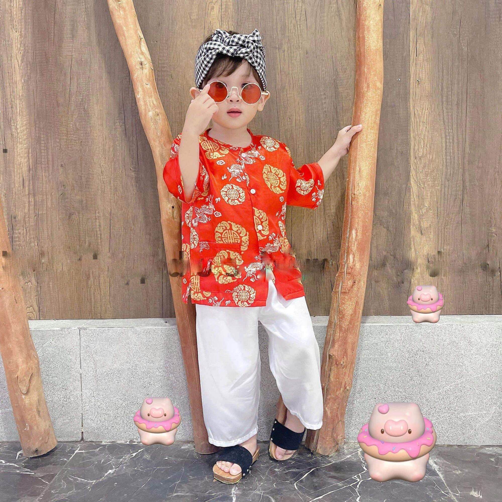 Bà ba cho bé/ Bộ bà ba bé trai bé gái chất lụa mềm mịn mát size 7ky - 18ky