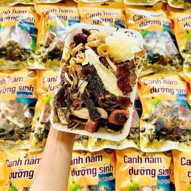 Canh nấm dưỡng sinh lẩu nấm